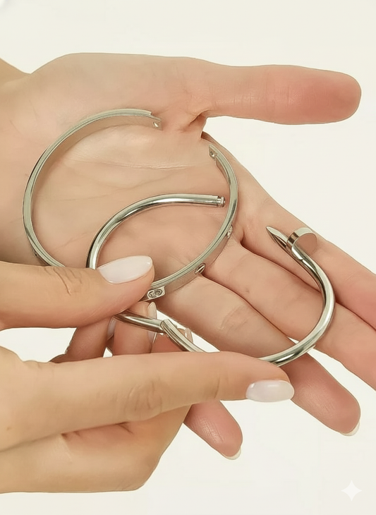 Silver Plated Stainless Steel Cartier Combo Deal For Her