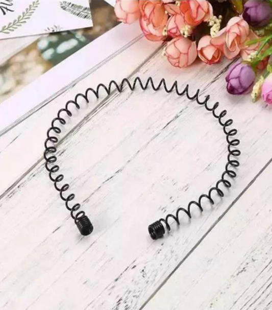 02 Pcs Metal Wavy Hairband