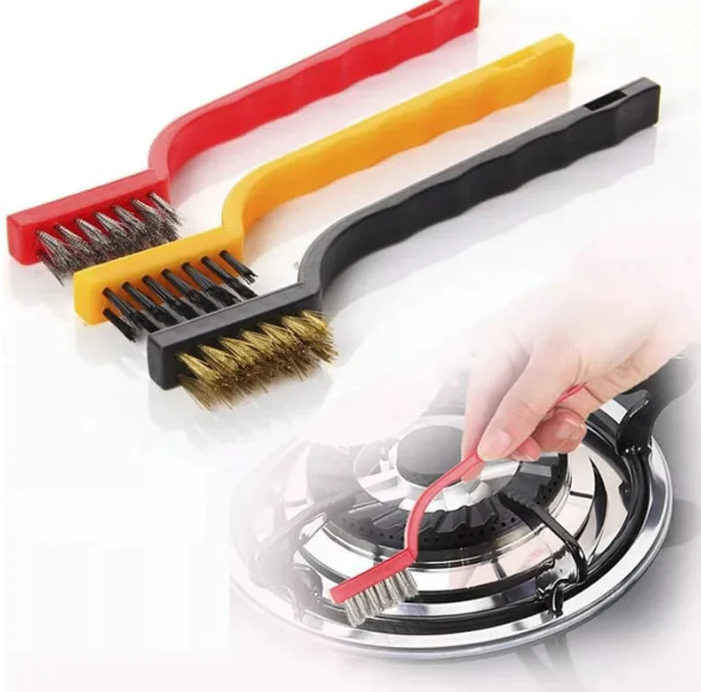 03 Pcs Set Gas Stove Cleaning Brush