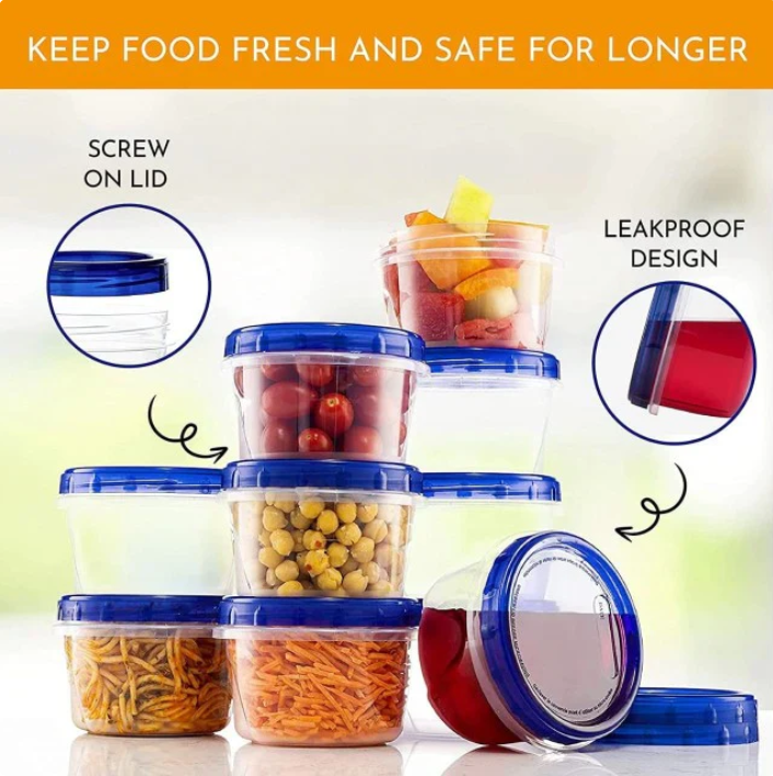 Pack Of 3 - Adorable Multi-Colored Storage Jars