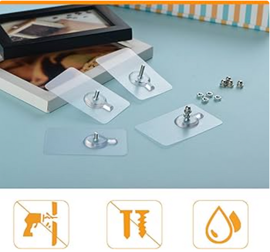 3 Pcs Non-Trace Self Adhesive Nails Hooks