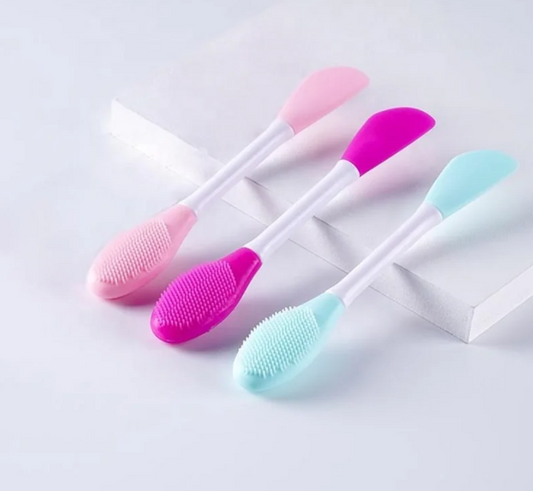 Double-ended Silicone Face Mask Brush Silicone Facial Mud Mask Applicator