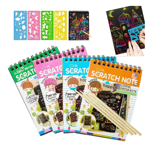 01 Pcs Scratch and Sketch - Fine Art (10 Pages Each Book)