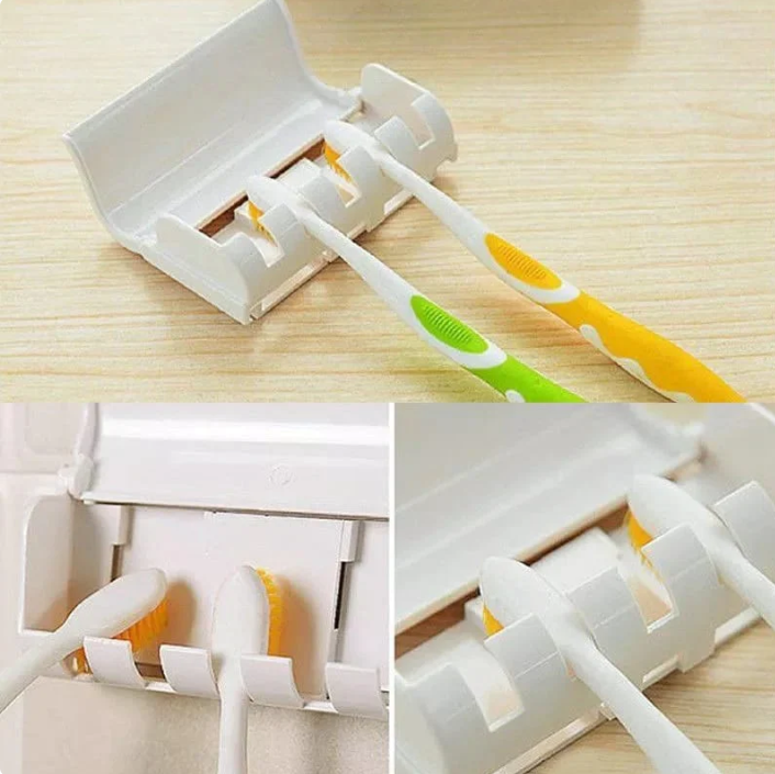 Toothpaste Dispenser & Brush Holder