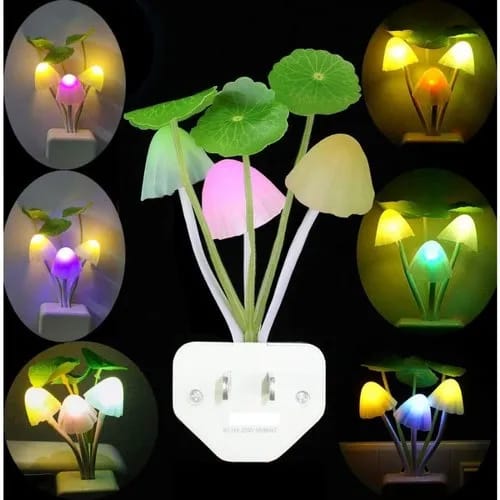 03 Pcs Sensor LED Mushroom Night Light