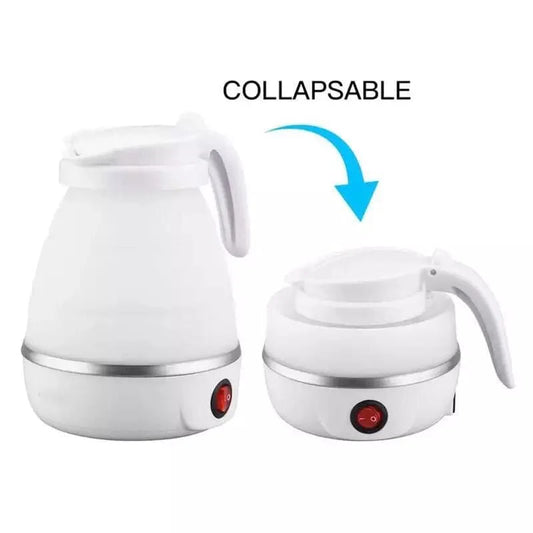 Compact Electric Travel Kettle – Foldable Silicone Bod