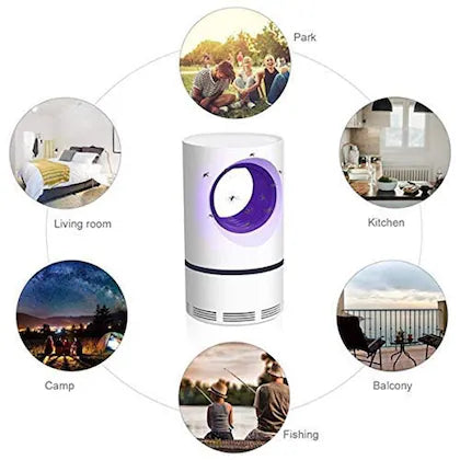 USB Operated Mosquito Killer Lamp - Silent LED Insect Trap for Home & Outdoor Use