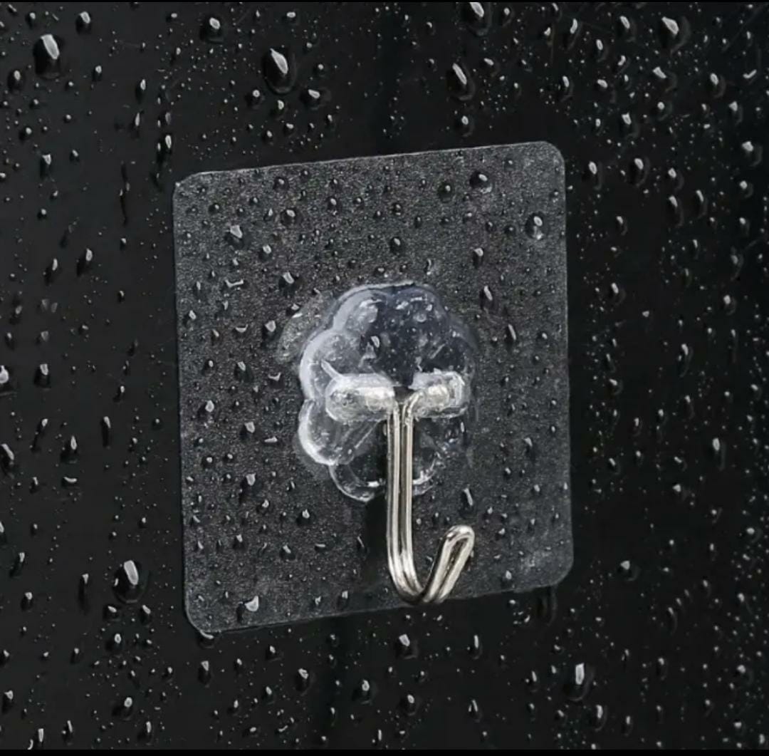 10 Pcs Self Adhesive Door Wall Hangers Hooks - No-Drill Wall hooks