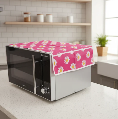 Microwave Oven Cover With Storage Pockets - Oven Dust Cover
