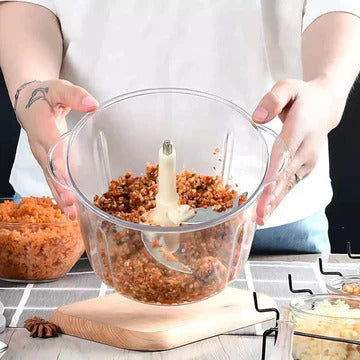 Multifunctional Hand Pat Chopper and Mixer 1.5L