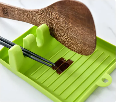 Kitchen Utensil And Pot Lid Holder - Plastic Spoon Rack