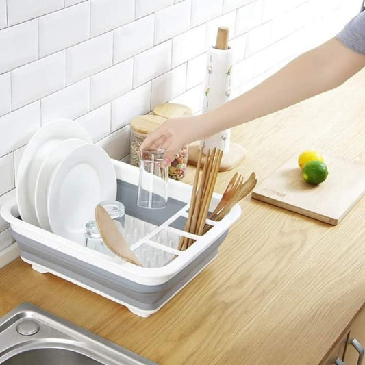 Silicone Foldable Drainer Dish Rack