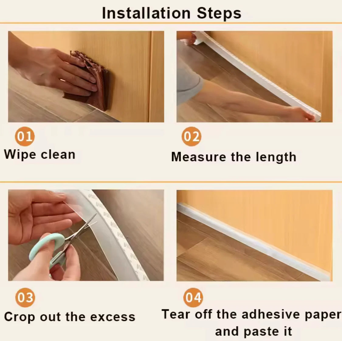 Set of 2 Self Adhesive Noise Stopper Tape - Door Sealing Tape (5meter)