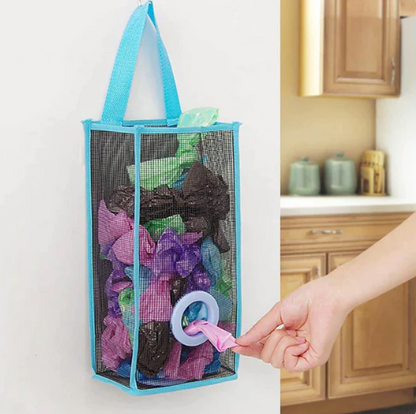 Multi-Purpose Hanging Shopper Dispenser Holder & Organizer Bag