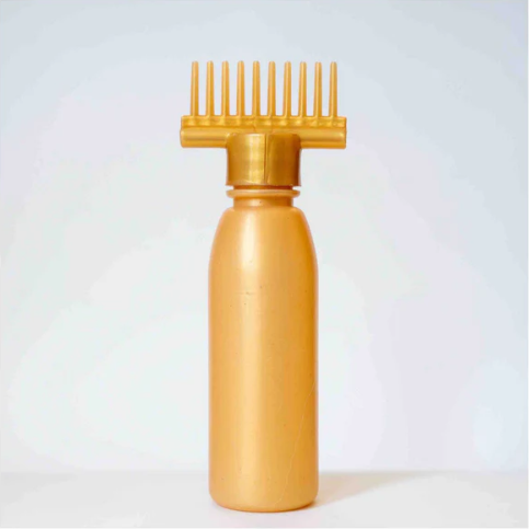 01 Pcs Hair Oil Bottle With Comb - Hair Care Applicator - Oil Dispenser With Comb