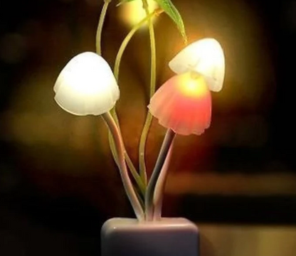 02 Pcs Sensor LED Mushroom Night Light