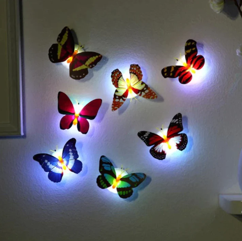 01 Pc LED Butterfly - Wall-Mounted LED decor Light