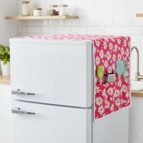 Fridge Cover Organizer - Waterproof Appliance Cover - Kitchen Organizer Cover - PEVA Fridge Cover