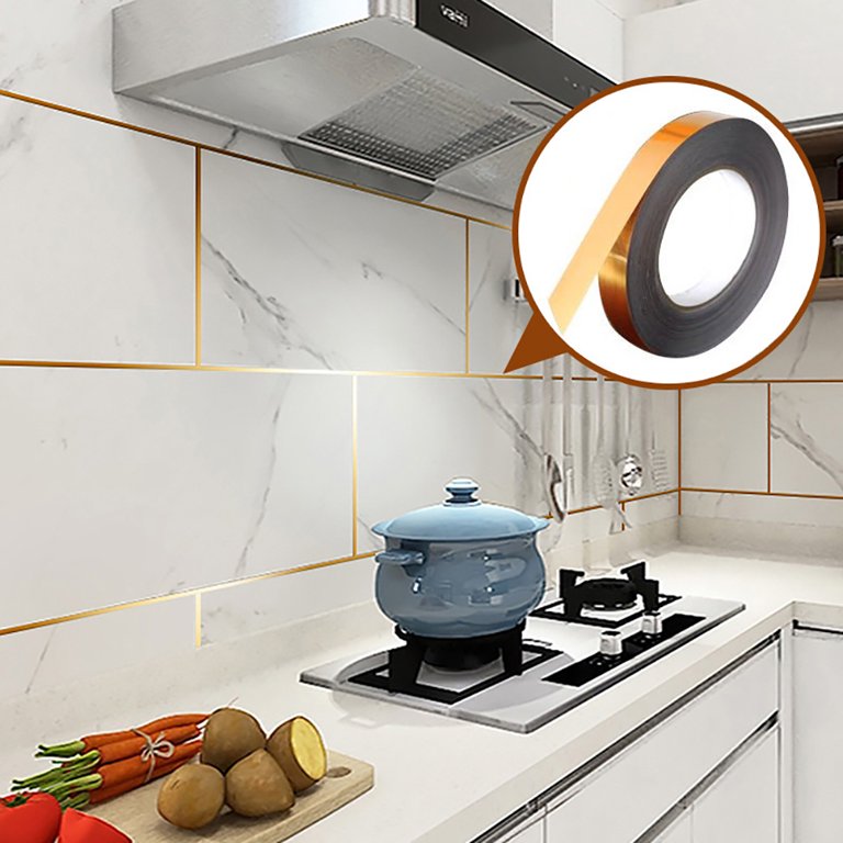 Golden Decorative Tape - Ceramic Tile Gap Tape (1cm x 50m)