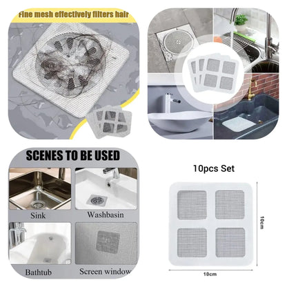 Pack of 20 Drain Net - Drain Sticker Cover - Floor Drain Sticker For Kitchen Bathroom Hair And Insects Anti Clogging Filter Net