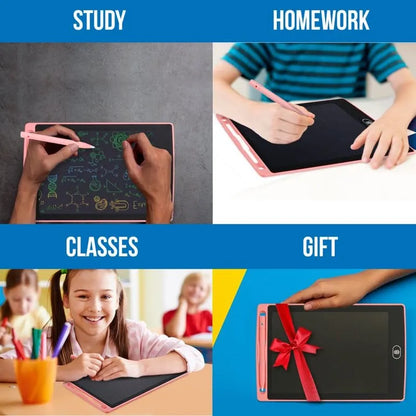 Kids 8.5'/10'/12' Inch LCD Writing Tablet Digital Memo Pad Erasable Writing Board For Kids