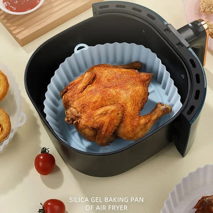 01 Pcs Reusable Silicone Air Fryer Liner Basket