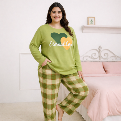 Winter Eternal Love Co-Ord Set Women Night Suit