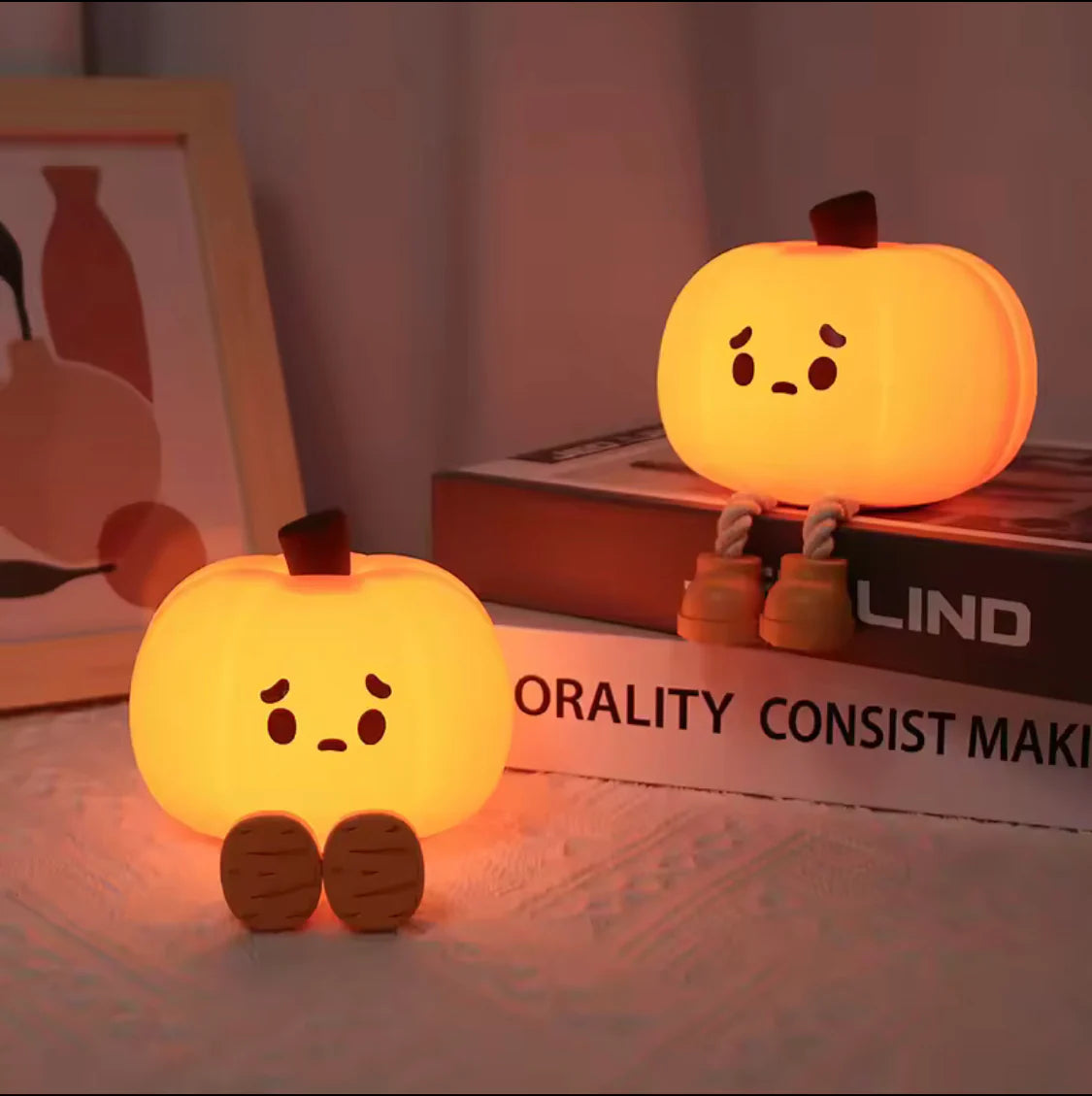 Silicon Pumpkin Lamp (Rechargeable)