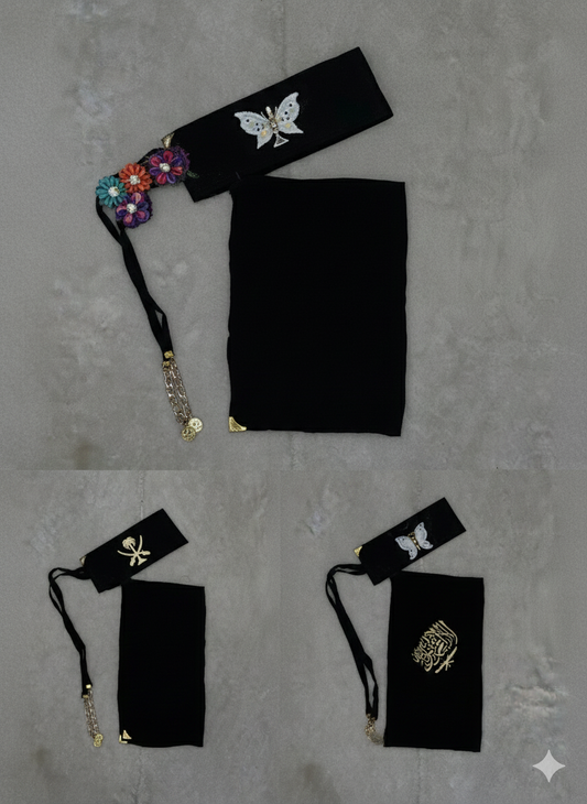 Saudi Style Niqab - Embroidered niqab - Customized Niqab - Modest Wear Niqab