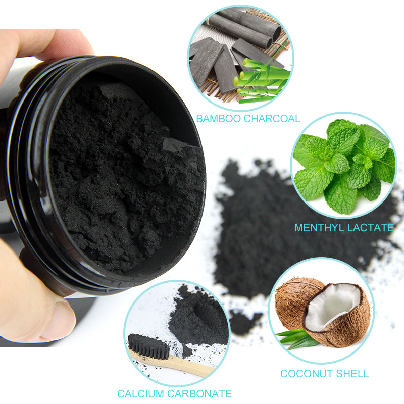 01 Pcs Charcoal Teeth Whitening Powder - 30g