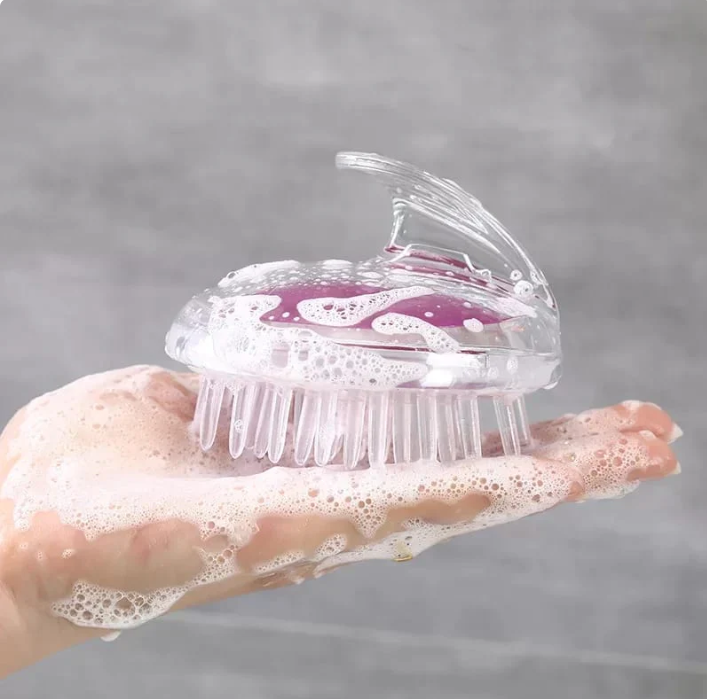 Silicone Scalp Massager and Hair Cleansing Brush