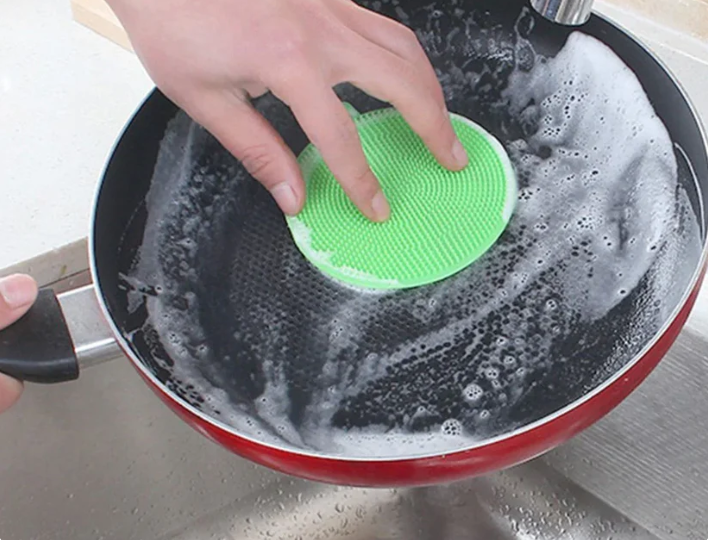 Silicone Cleaning Brushes Soft Silicone Scouring Pad
