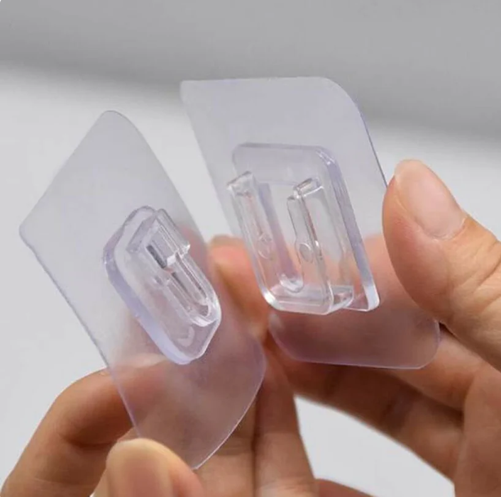 01 Pcs Double-Sided Adhesive Wall Hooks - Strong adhesive hook