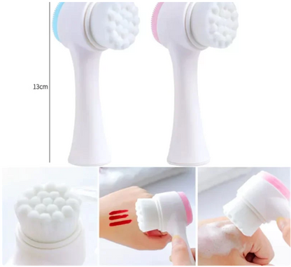 01 Pcs Double Side Cleansing Facial Brush - 2-in-1 skincare tool