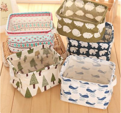 3 Pcs Multi-Purpose Foldable Storage Organizing Basket(Random Design)