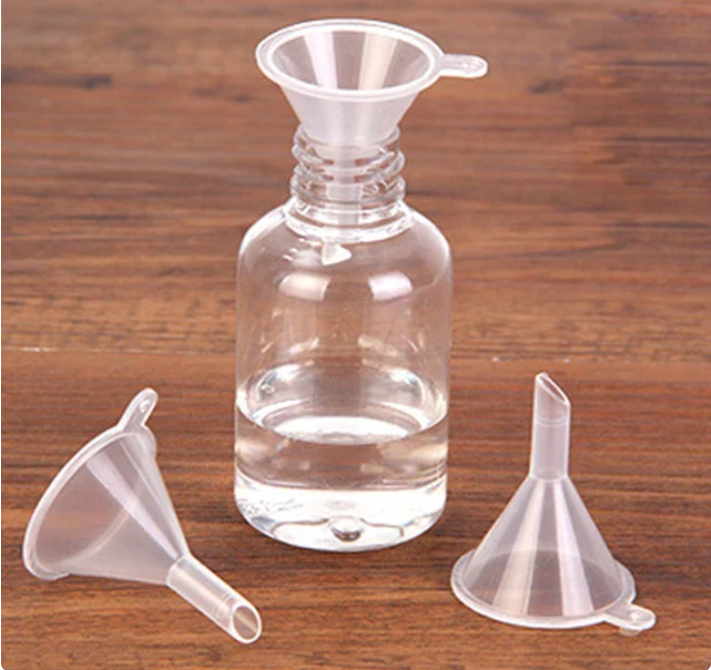 3 Pcs Transparent Mini Plastic funnel