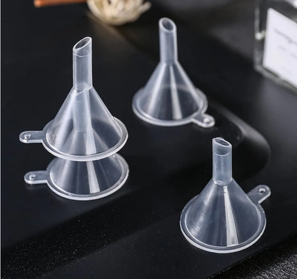 3 Pcs Transparent Mini Plastic funnel