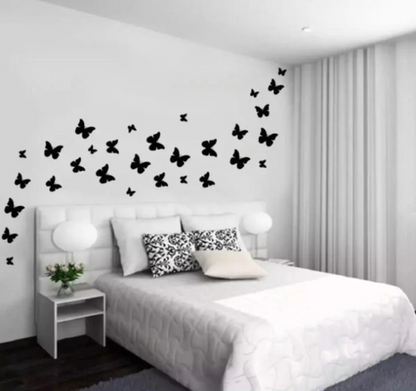 Pack Of 30 Wooden Butterflies With Adhesive Tape