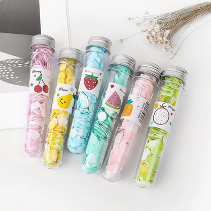 03 Pcs Disposable Mini Scented Paper Soap Tube