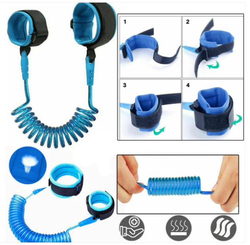 Baby Child Anti Lost Wrist Band - Baby Kids Safety Elastic Harness Strap