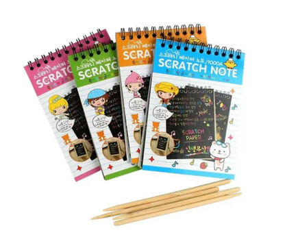 01 Pcs Scratch and Sketch - Fine Art (10 Pages Each Book)