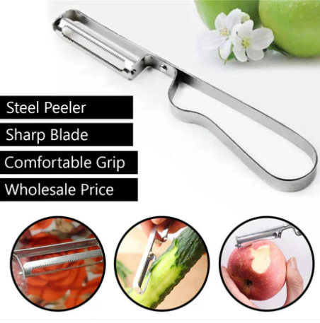 01 Pcs Stainless Steel Knife Fruit & Vegetable Peeler