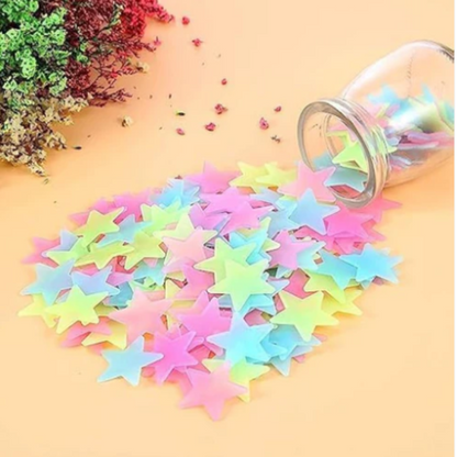 100 Pcs Self Adhesive Decorative Stars