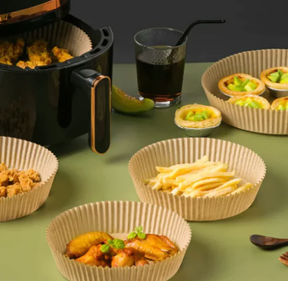 50 Pcs Set Nonstick Air Fryer Paper Disposable Plate