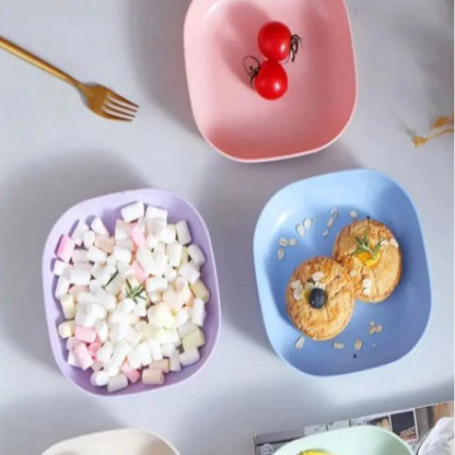 10 Pcs Modern Simple Dinner Plates with Stand - Elegant Dinnerware Set - Dessert Plates