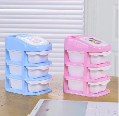 3 Drawer Organizer - Desktop Storage Box - Makeup Storage Organizer