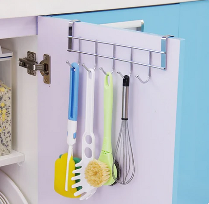 Stainless Steel Kitchen 5 Hook Door Hanger