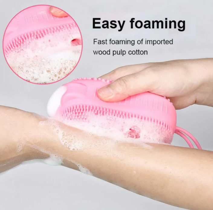 Silicone Body Scrubber Shower Scrub Sponge