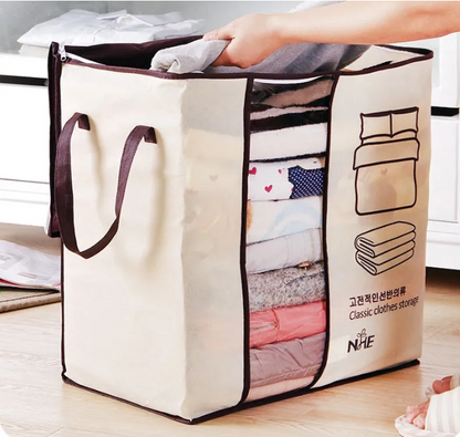 Jumbo Size Multipurpose Storage Bag & Organizer for Clothes & Blanket