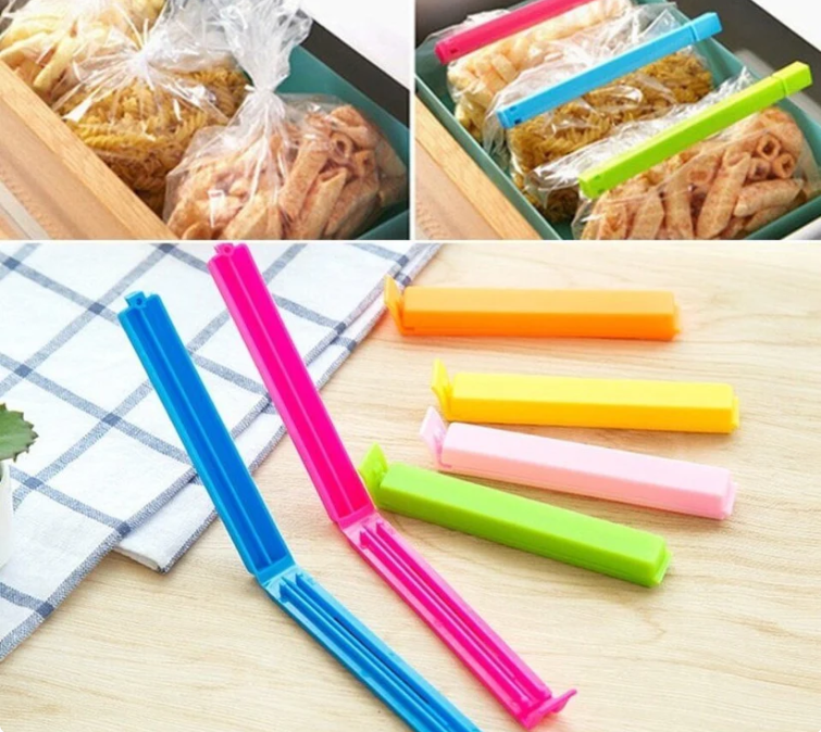 12 Pcs Portable Kitchen Storage Food Sealing Bag Clips